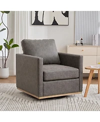 Streamdale Furniture 30.7" Swivel Accent Chair - Pu