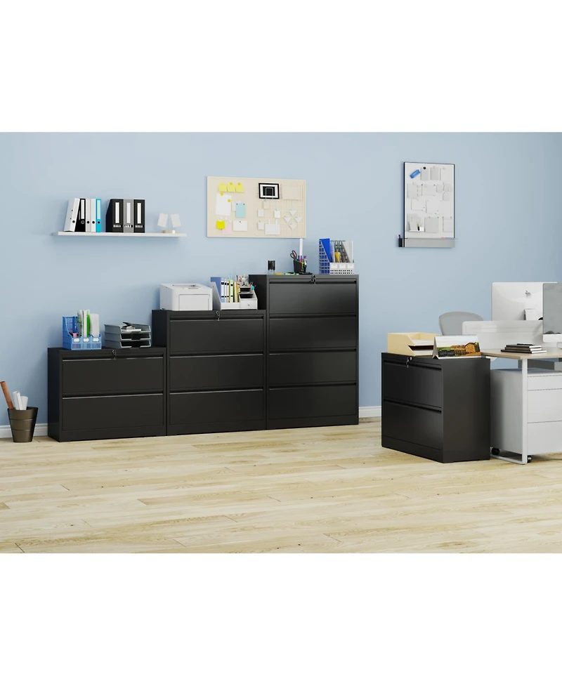Streamdale Furniture 2-Drawer Lateral File Cabinet with Lock - Heavy Duty, Easy Assembly