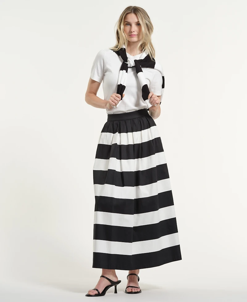 Isaac Mizrahi Women's Printed Maxi Skirt