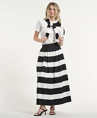 Isaac Mizrahi Women's Printed Maxi Skirt