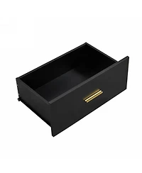 Streamdale Furniture Black 9-Drawer Bedroom Dresser Ample Storage, Sturdy