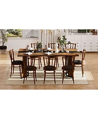 Streamdale Furniture 70.9" Rectangular Dining Table - Seats 8 Rustic Brown
