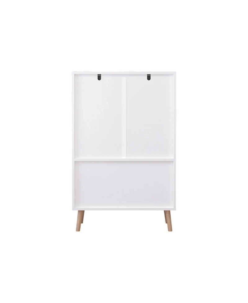 Streamdale Furniture Kids Toy Storage Cabinet - White Wooden Organizer