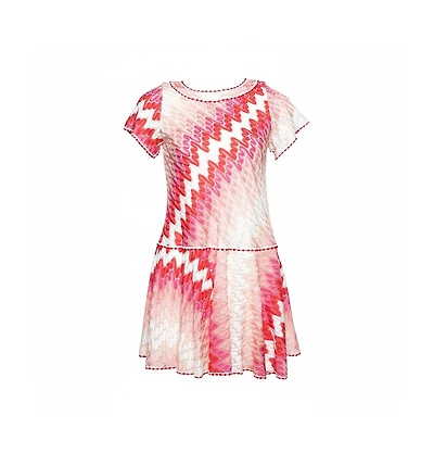 Pre-Owned Missoni Women's Pink Chevron Pattern Knit Dress
