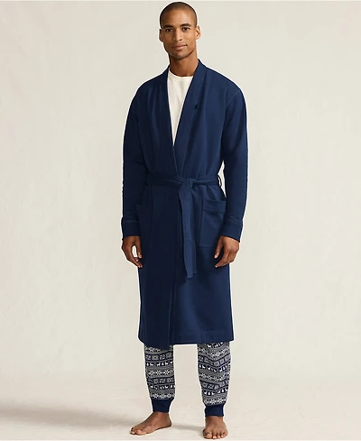 Lands' End Men's Serious Sweats Calf Length Robe