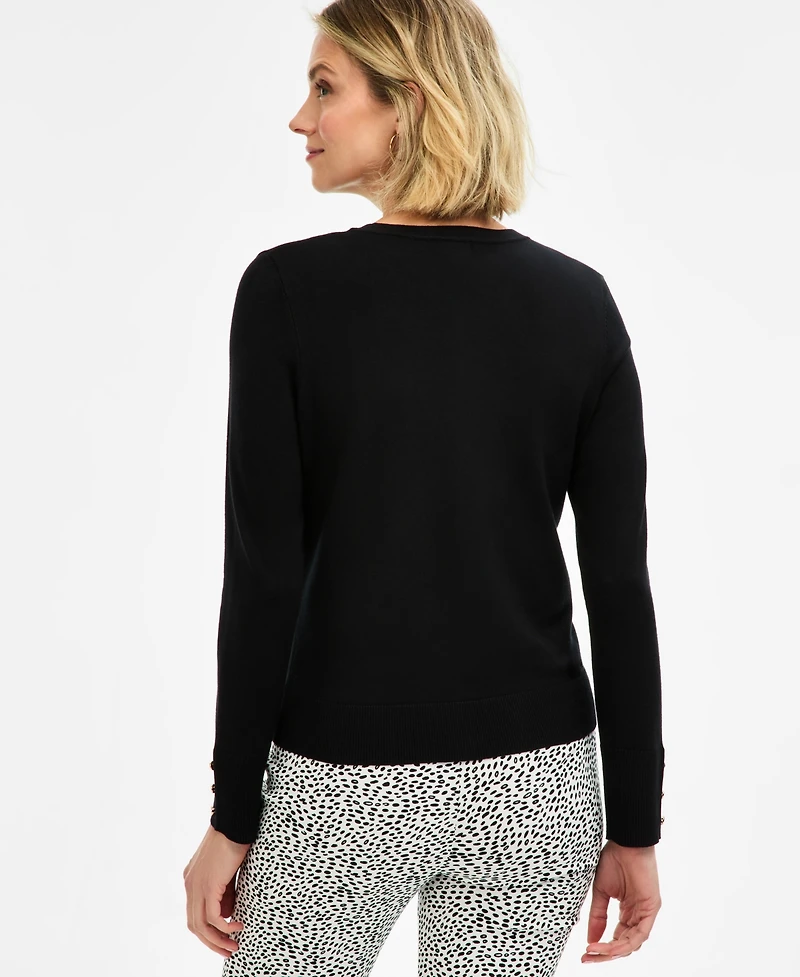 Jm Collection Women's Cropped Cardigan Sweater, Macy's Exclusive