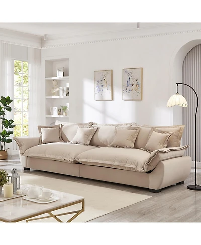 Streamdale Furniture Streamdale Modular Sectional Sofa with Storage, Light Khaki