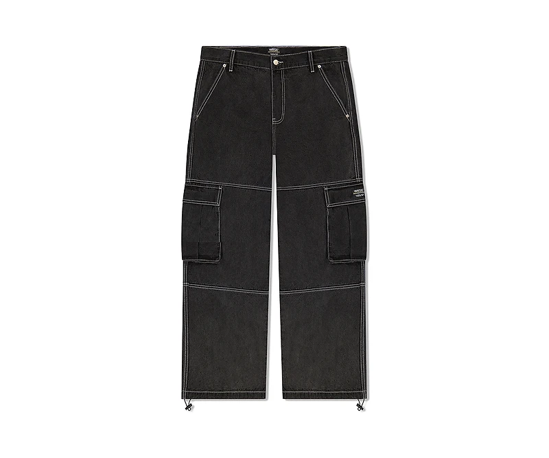 WeSC Men's Baggy Denim Cargo Pants