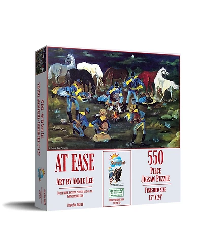 SunsOut At Ease Buffalo Soldiers 550 piece Jigsaw Puzzle for Adults