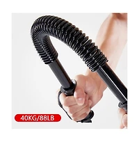 Artudatech 88lb Spring Barbell, Portable Home Gym for a Safe & Effective Chest, Arms and Shoulders Workout