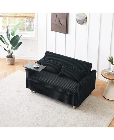 Streamdale Furniture + Sofa + Corduroy + Tabletop & Usb Ports + Item Type