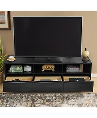 Streamdale Furniture 63" Mid-Century Tv Stand - Black