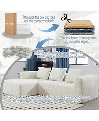 Streamdale Furniture Streamdale Modular Sectional Sofa with Chaise & Side Pockets