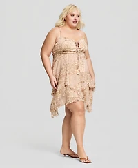 And Now This Trendy Plus High-Low Tiered Cami Dress, Macy's Exclusive