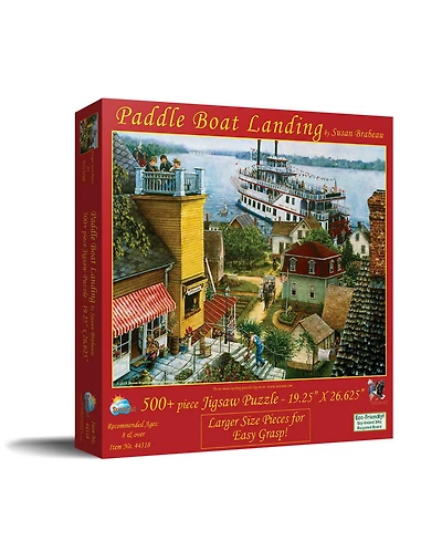 Paddle Boat Landing 500 piece Jigsaw Puzzle for Adults Large Pieces