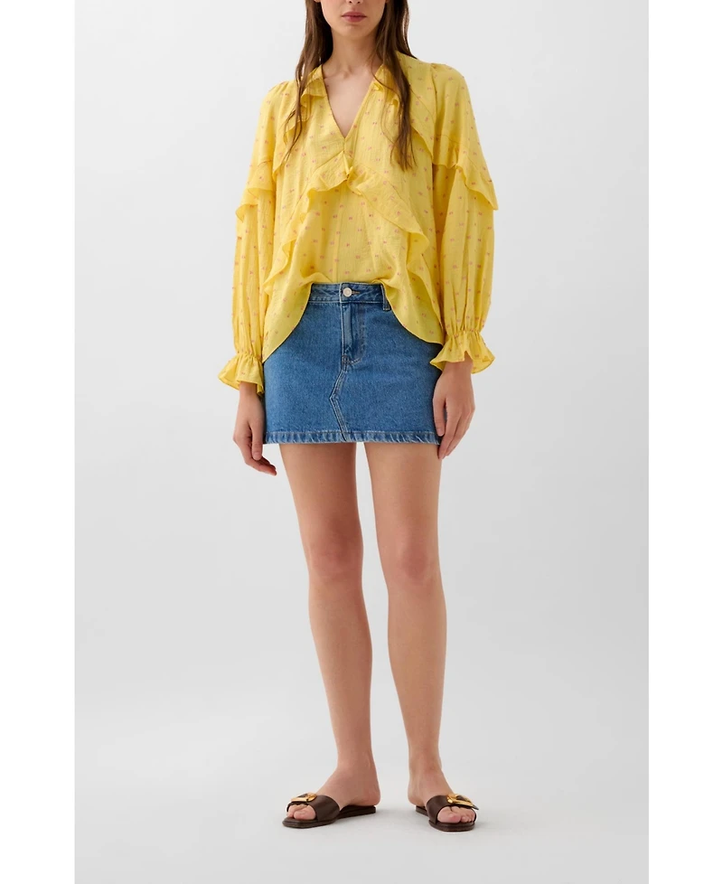 Scalpers Women's Foil Color Shirt