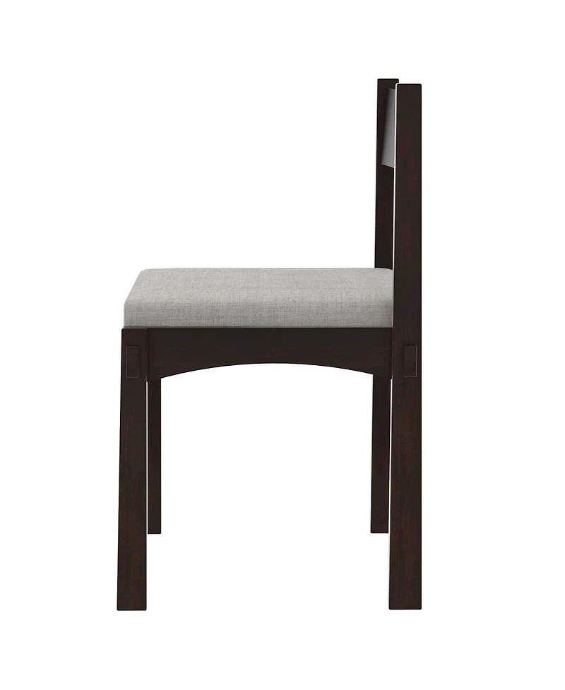 Streamdale Furniture | 7-Piece | Wood & Upholstered | Espresso Finish | Dining Set (Table & 6 Chairs)