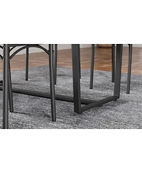Streamdale Furniture Four-piece set table and chair with backrest, industrial style, solid structure