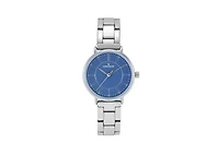 Peugeot Women's Watch 30mm Blue Dial Sleek Stainless Steel Bracelet