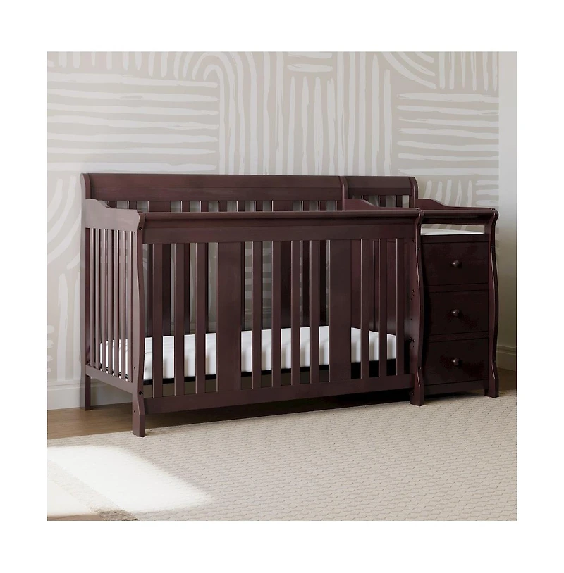 Storkcraft Portofino 4-in-1 Convertible Crib and Changer - Espresso