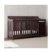 Storkcraft Portofino 4-in-1 Convertible Crib and Changer - Espresso