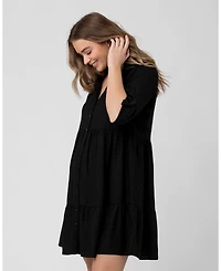 Ripe Maternity Adel Button Through Shirt Dress