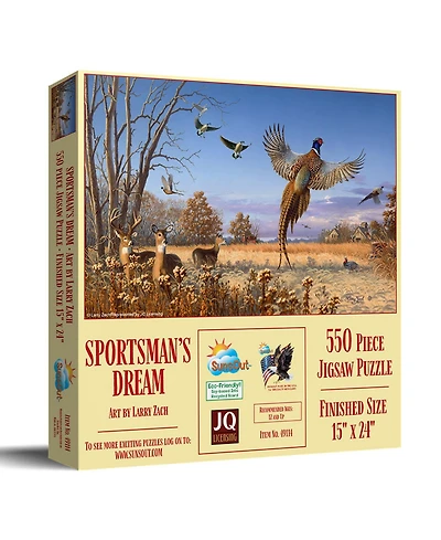 SunsOut Sportsman's Dream 550-piece Jigsaw Puzzle for Adults