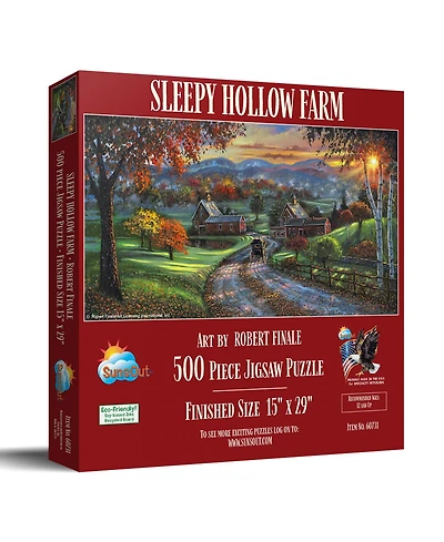 SunsOut Sleepy Hollow Farm 500 piece Jigsaw Puzzle for Adults
