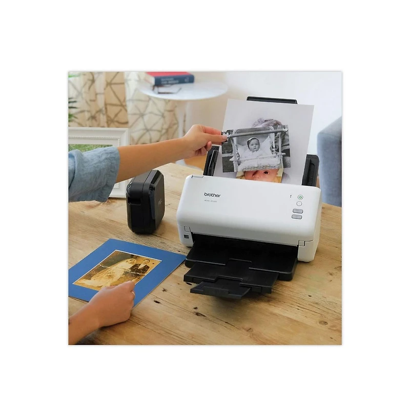 Brother Ads-3100 600 Dpi Optical Resolution 60 Sheet Adf High-Speed Desktop Scanner