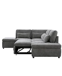 Streamdale Furniture 107" Modular Sectional Sofa with Ottoman