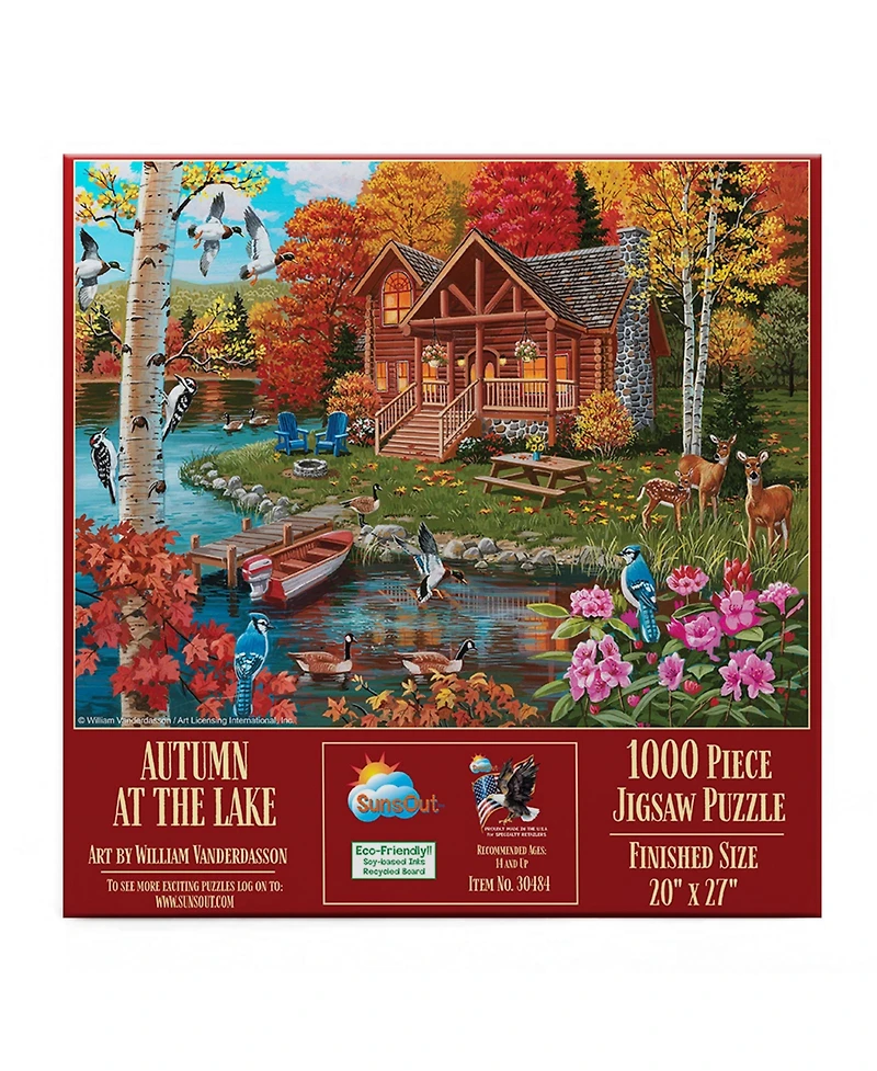SunsOut Autumn at the Lake 1000 piece Jigsaw Puzzle for Adults