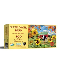 SunsOut Sunflower Barn 300 piece Jigsaw Puzzle for Adults