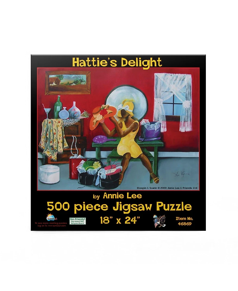 SunsOut Hattie's Delight 500 piece Jigsaw Puzzle for Adults