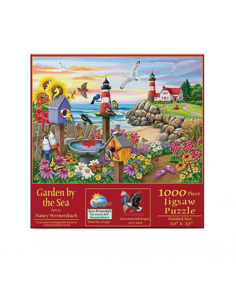SunsOut Garden by the Sea 1000 piece Jigsaw Puzzle for Adults