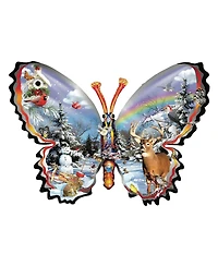 SunsOut Winter Butterfly 1000 piece Jigsaw Puzzle for Adults Special Shape