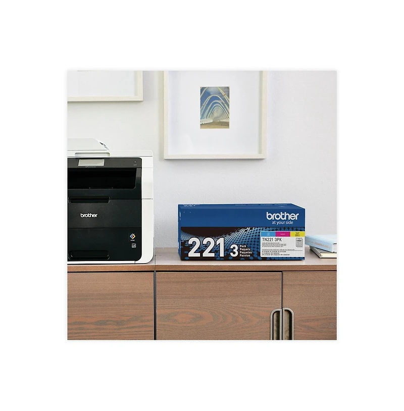 Brother TN2213PK 1,400 Page-Yield Toner - Cyan/Magenta/Yellow (3/Pack