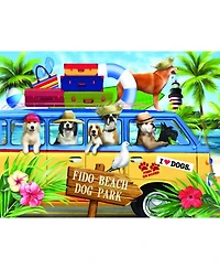 SunsOut Fido Beach 300 piece Jigsaw Puzzle for Adults
