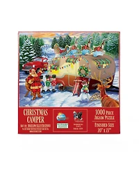 SunsOut Christmas Campers 1000 piece Jigsaw Puzzle for Adults Christmas