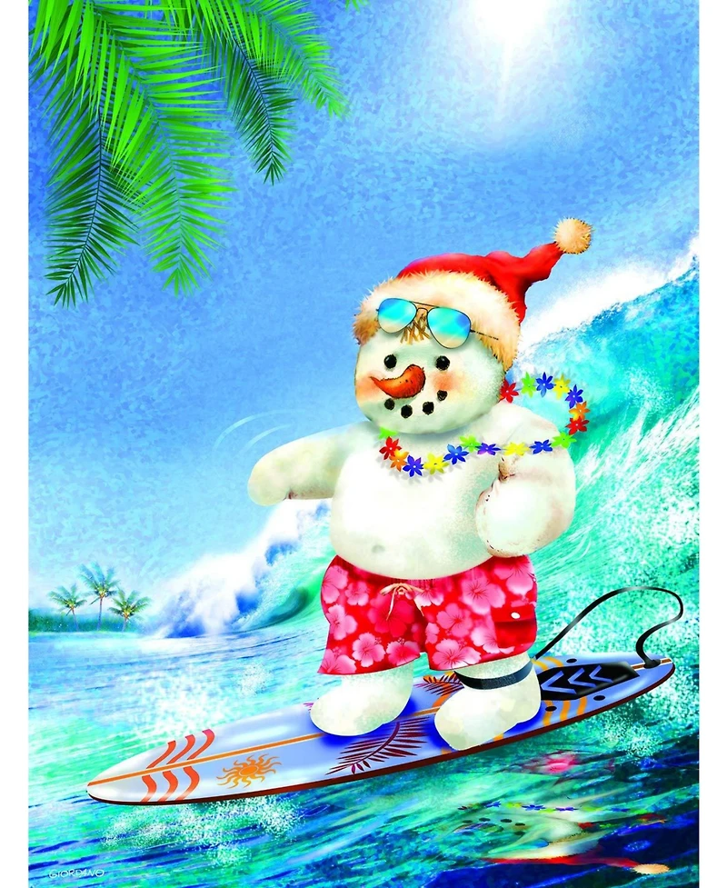 SunsOut Surfin' Santa 300 piece Jigsaw Puzzle for Adults Christmas