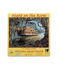 SunsOut NIght On the River 1000 piece Jigsaw Puzzle for Adults