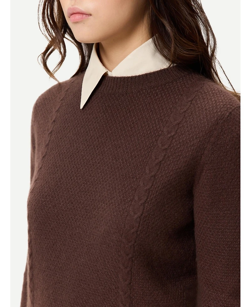 Gobi Cashmere Women's Cropped Crewneck Sweater