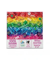 SunsOut Sewing Rainbow 500 piece Jigsaw Puzzle for Adults