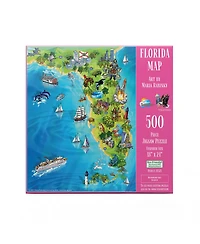 SunsOut Florida Map 500 piece Jigsaw Puzzle for Adults
