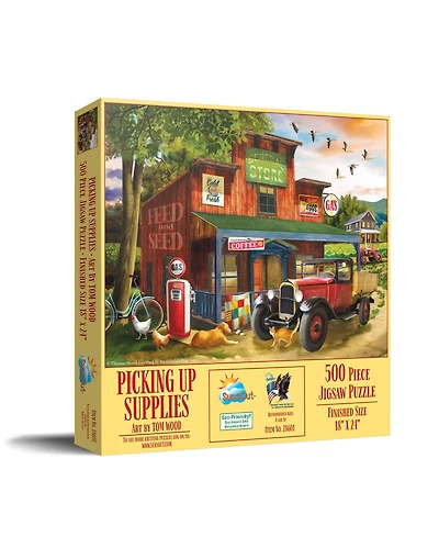 SunsOut Picking Up Supplies 500 piece Jigsaw Puzzle for Adults