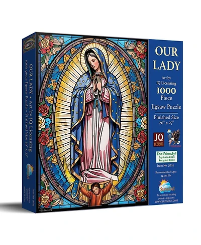 SunsOut Stained Glass Our Lady 1000 piece Jigsaw Puzzle for Adults
