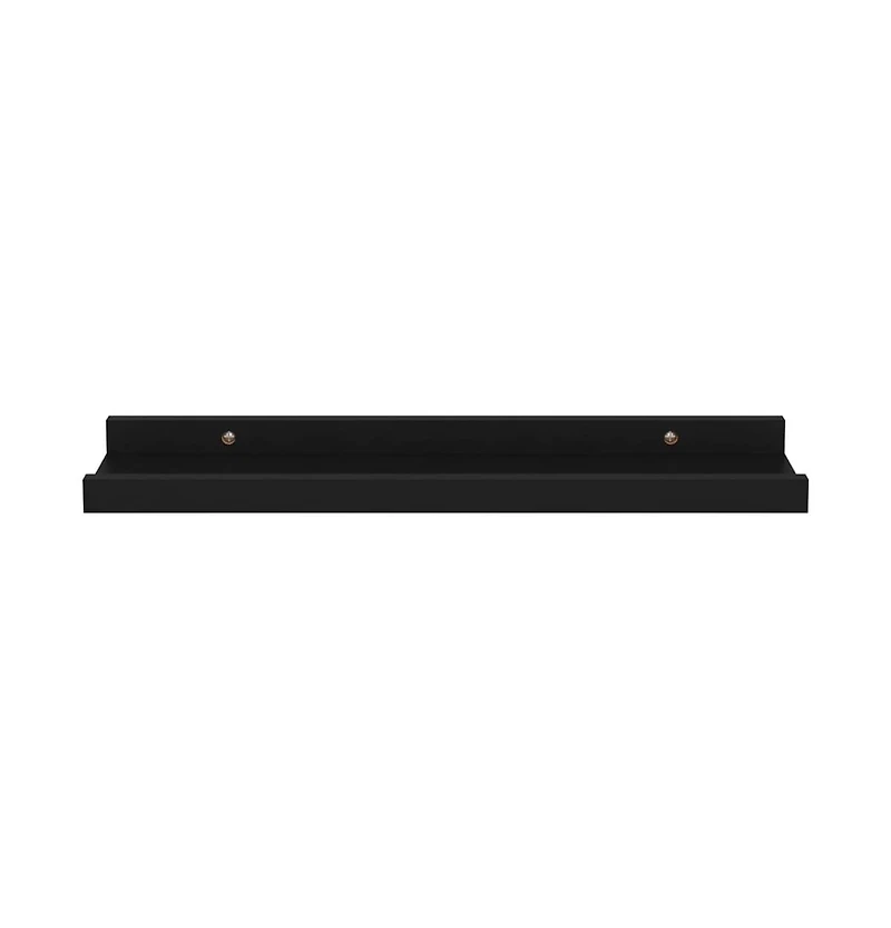 vidaXL Wall Shelves 4 pcs Black 15.7"x3.5"x1.2"