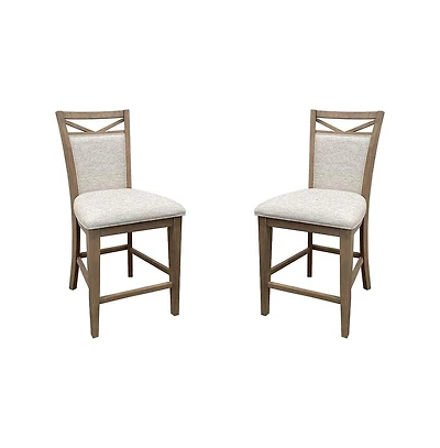 Parker House Furniture Americana Modern Dining Upholstered Counter Chair Two Pack