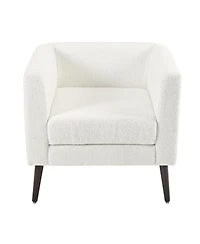 Streamdale Furniture Teddy Fabric Accent Armchair with Waist Pillow for Living Room/Bedroom