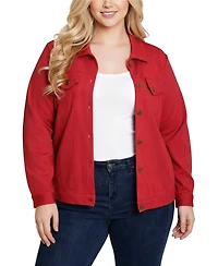 Ny Collection Plus Size Long Sleeve Ponte Jacket