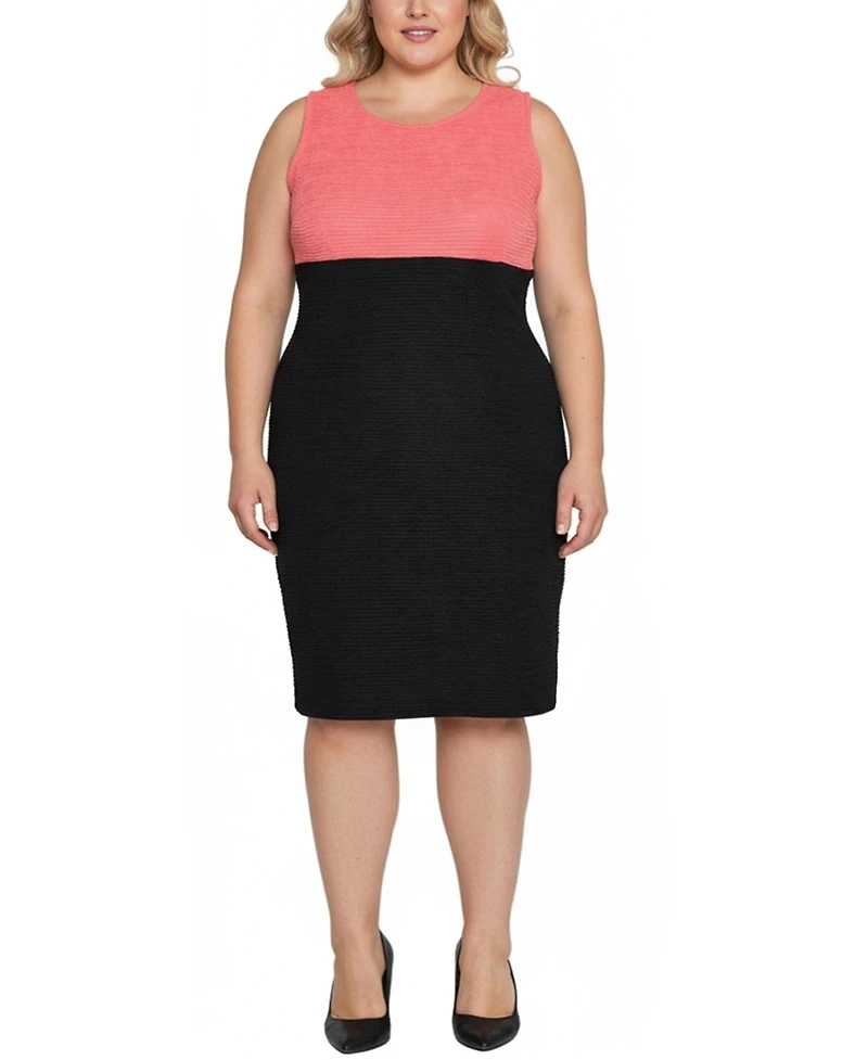 Ny Collection Plus Long Sleeve Ponte Cropped Jacket